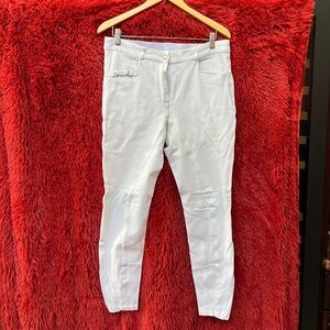 HR Farm white women's riding breeches full seat